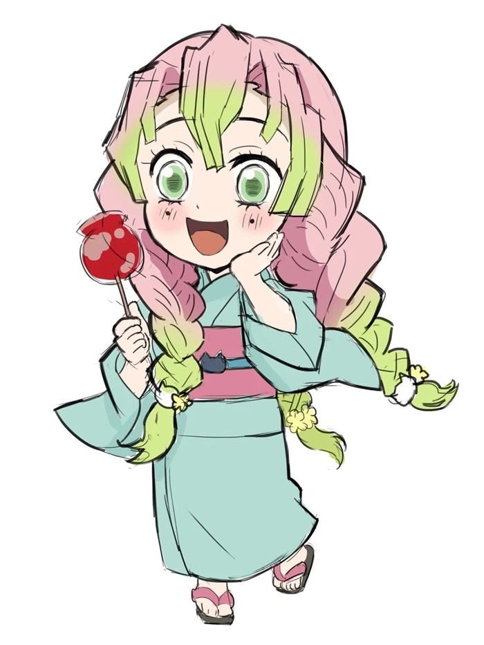 Chibi Mitsuri cute hình ảnh khiến bạn tan chảy