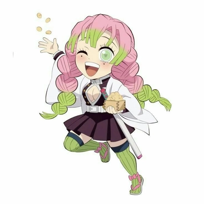 Anime chibi Mitsuri phong cách manga siêu cute