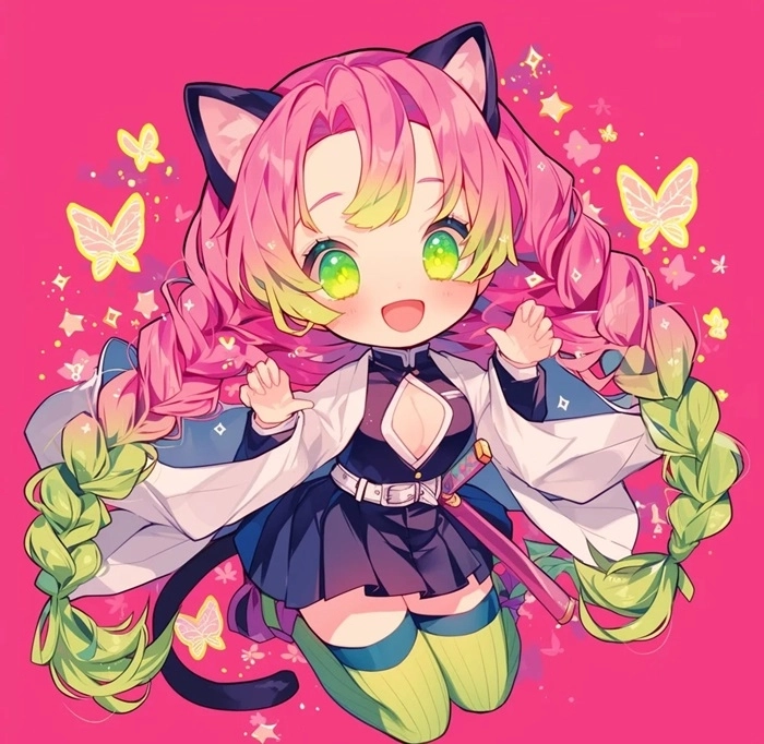 Chibi Mitsuri official art hình ảnh chính thức đẹp mắt