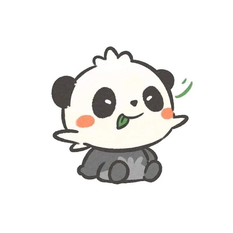 Tình cảm hơn với bộ chibi panda bear cực kỳ thân thiện