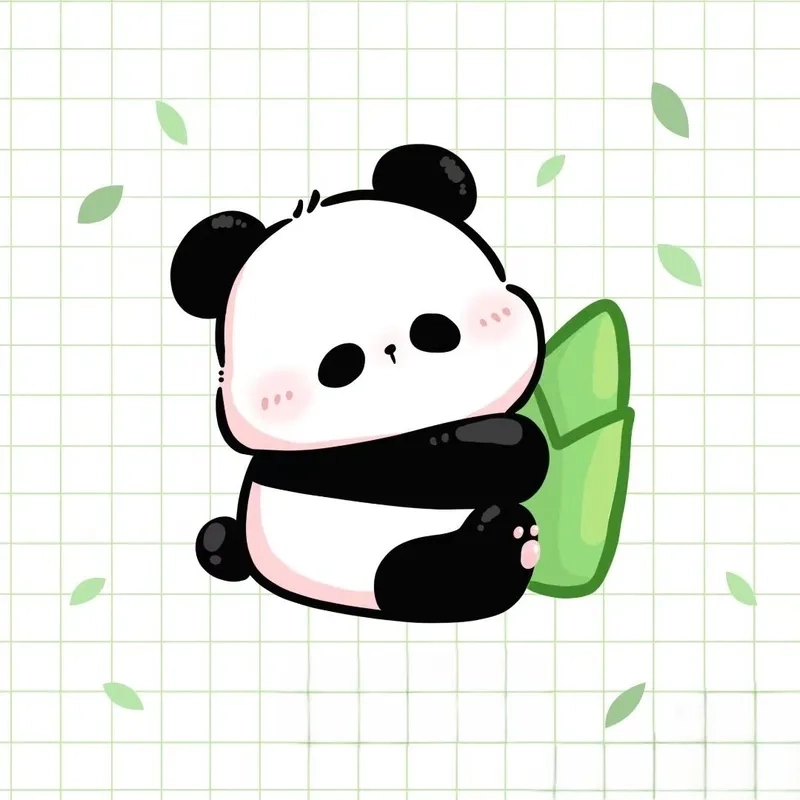 Mỗi chibi cute panda là một mảnh ghép của sự dễ thương