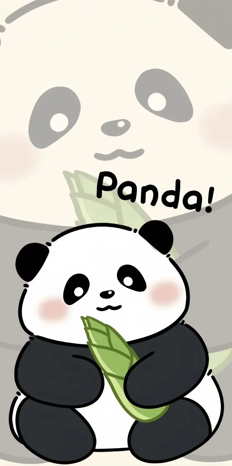 Tô điểm thiết bị bằng hình gấu trúc chibi dễ thương và sinh động