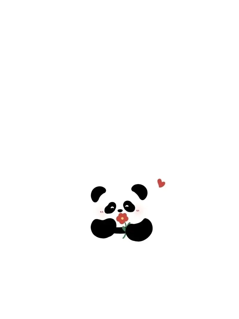 Trang trí điện thoại với hình panda chibi cực kỳ dễ thương