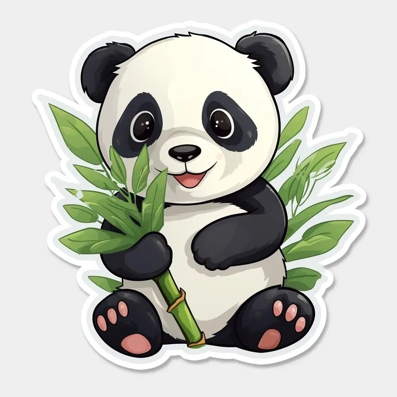 Tăng độ yêu với loạt panda chibi cute làm bạn thích mê