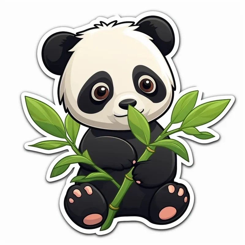 Thế giới hoạt hình sống động với gấu panda chibi cực kỳ dễ thương