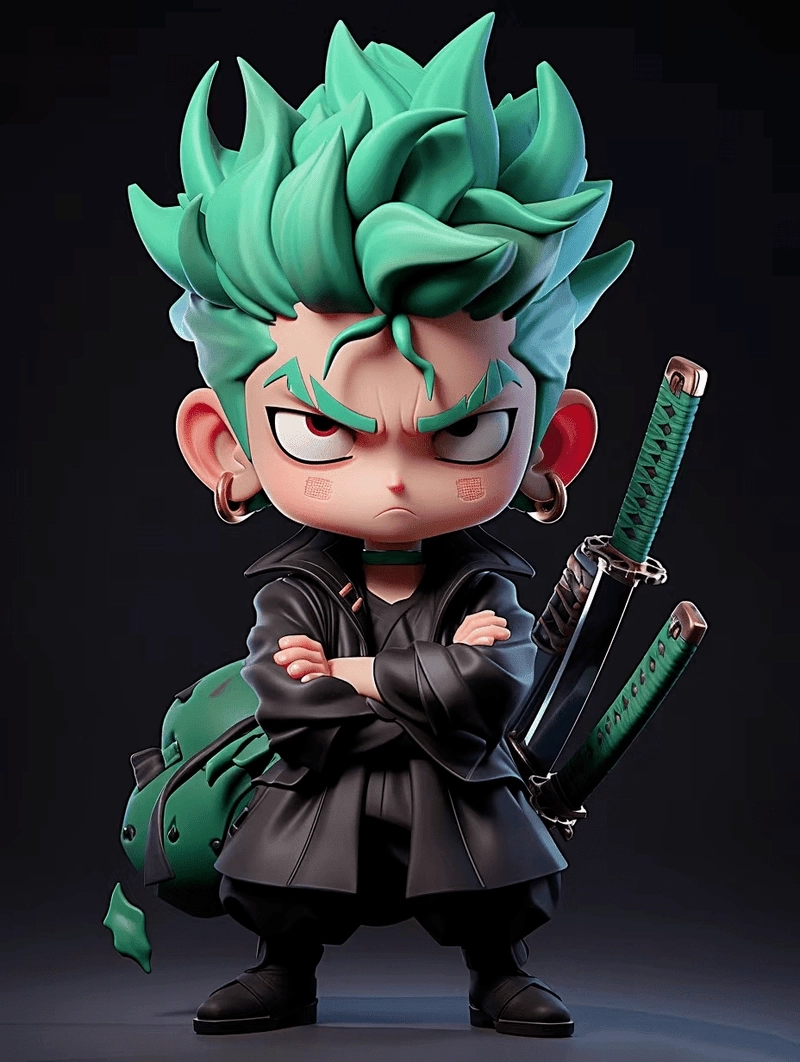Vẽ Zoro chibi hướng dẫn chi tiết phong cách đáng yêu 