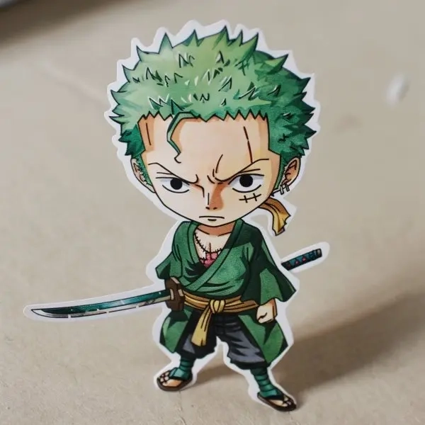 Zoro chibi cầm kiếm phong cách ngầu đáng yêu 