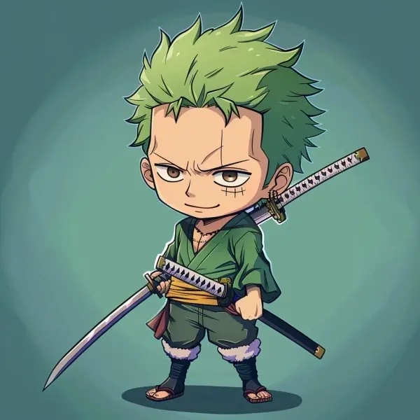 Zoro chibi dễ vẽ hướng dẫn đơn giản cho người mới 