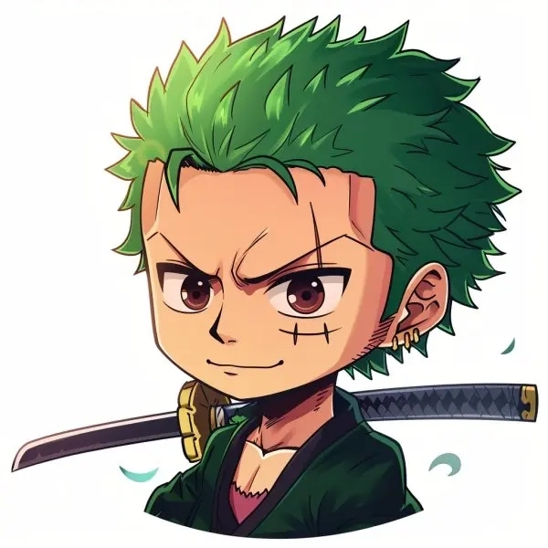 Luffy Zoro Sanji chibi tình bạn vui nhộn dễ thương 