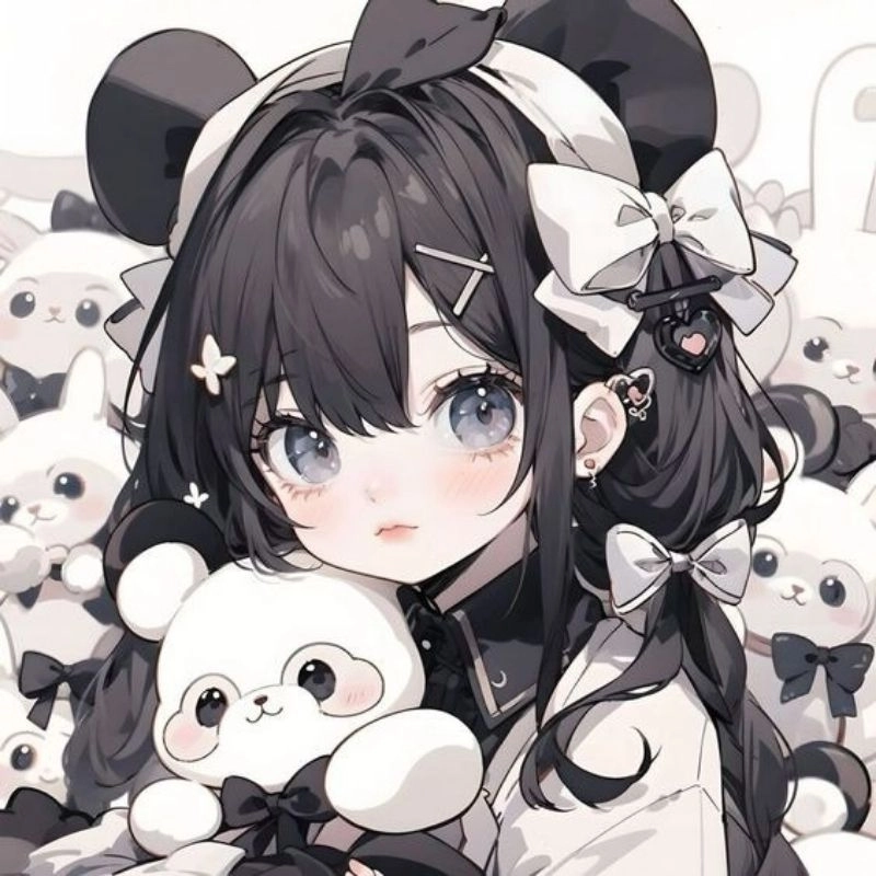 Ảnh gái chibi nét vẽ ngộ nghĩnh kawaii đáng yêu 