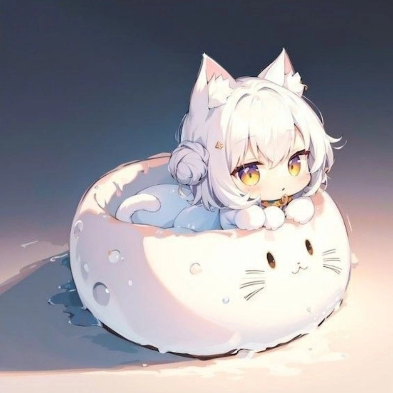 Ảnh cô gái dễ thương chibi phong cách kawaii 