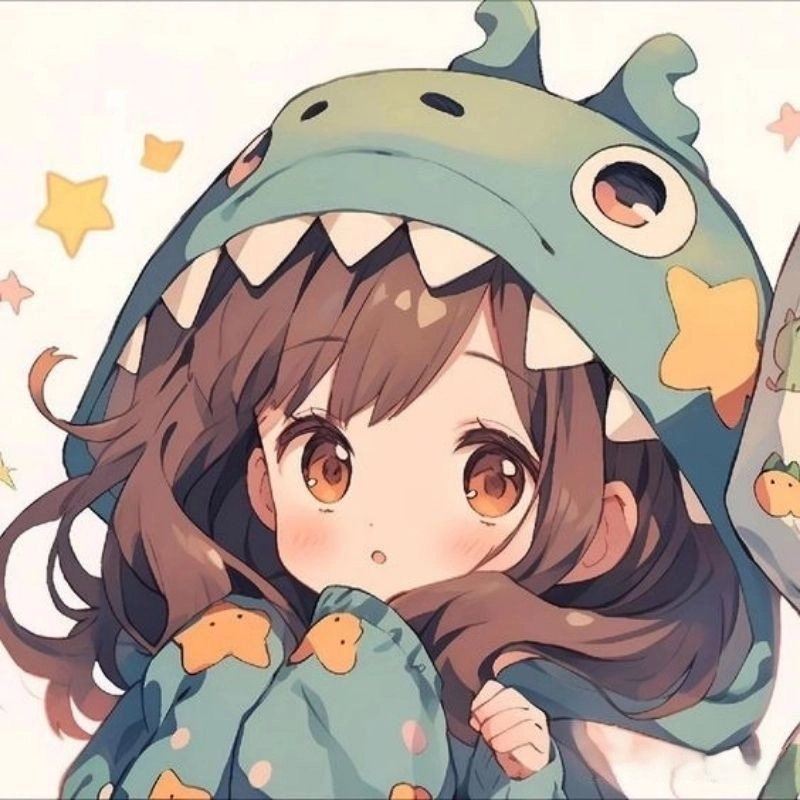 Chibi bé gái phong cách kawaii dễ thương 