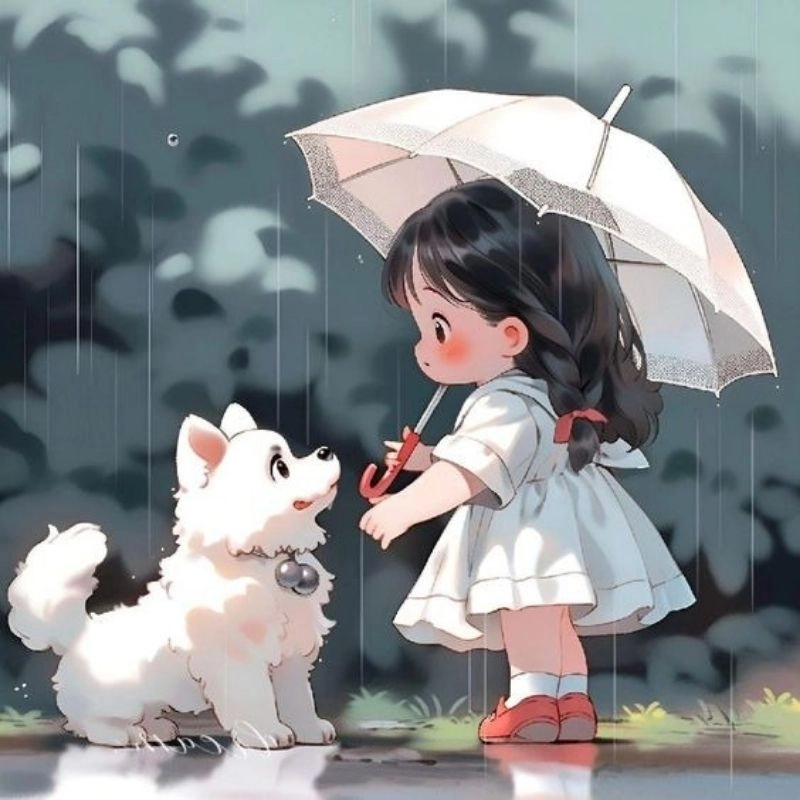 Hình gái chibi phong cách kawaii dễ thương 