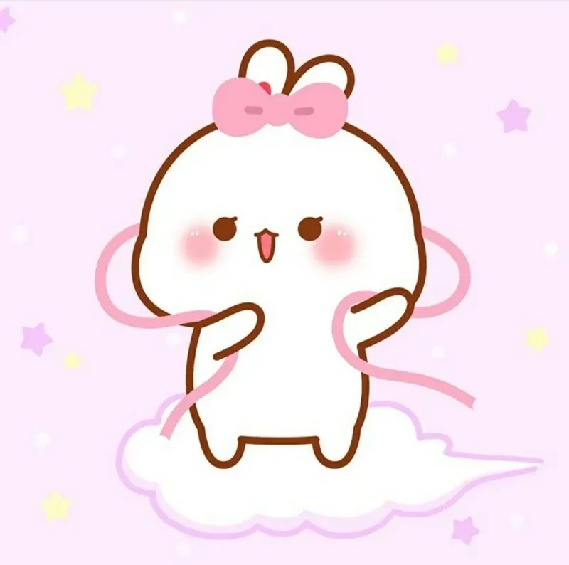 Dễ thương hình thỏ cute phong cách kawaii ngộ nghĩnh 