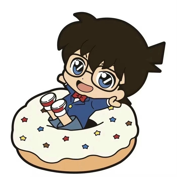 Conan chibi cute nét vẽ ngộ nghĩnh đáng yêu 