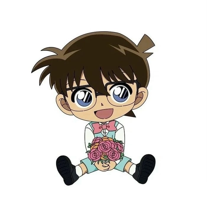 Ran Conan chibi nét vẽ ngọt ngào đáng yêu 