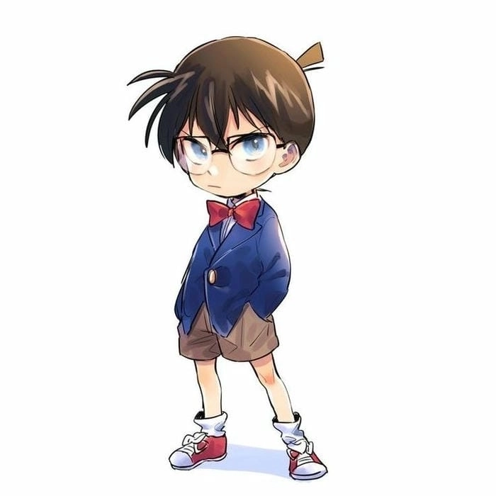 Hình vẽ Conan chibi nét vẽ ngộ nghĩnh đáng yêu 