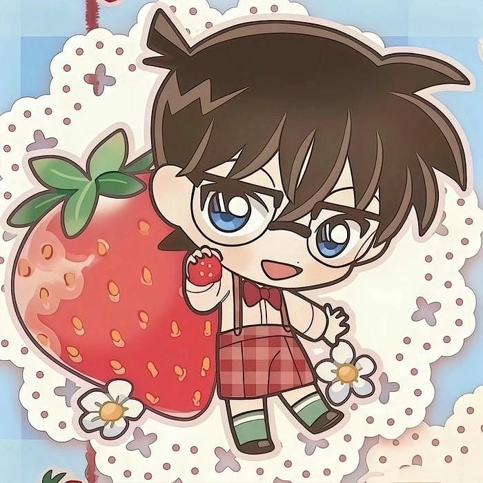 Kazuha Conan chibi phong cách tình bạn dễ thương 