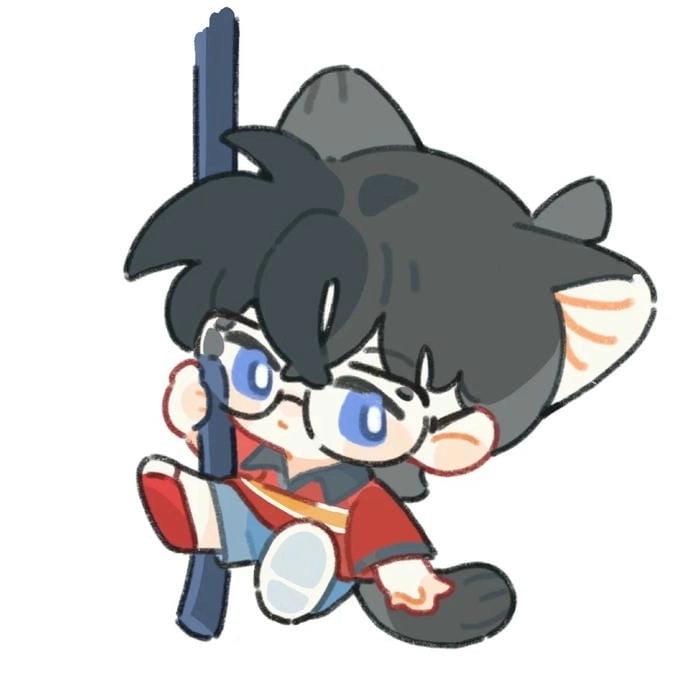 Detective Conan chibi thần thái thông minh đáng yêu 