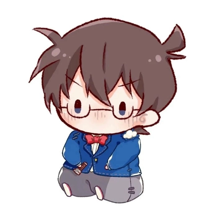 Hình Conan chibi cute phong cách vui nhộn dễ thương 