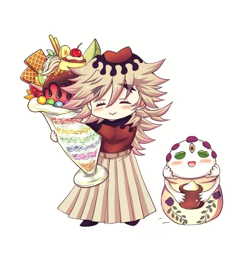 Khám phá bộ sưu tập Douma chibi art cực dễ thương