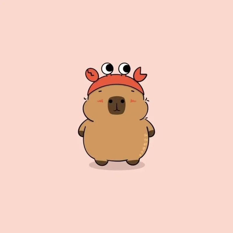 Vẽ capybara chibi hướng dẫn đơn giản kawaii 