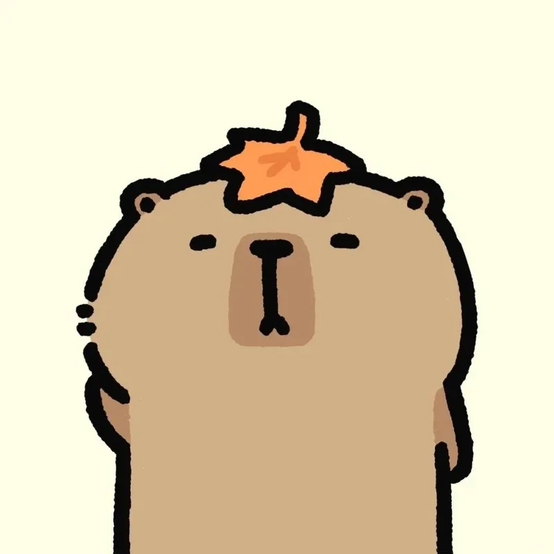 Chibi cute ảnh capybara cute chibi phong cách kawaii 