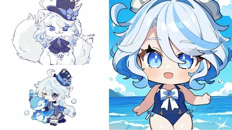 Ý nghĩa về Furina chibi đầy cảm hứng