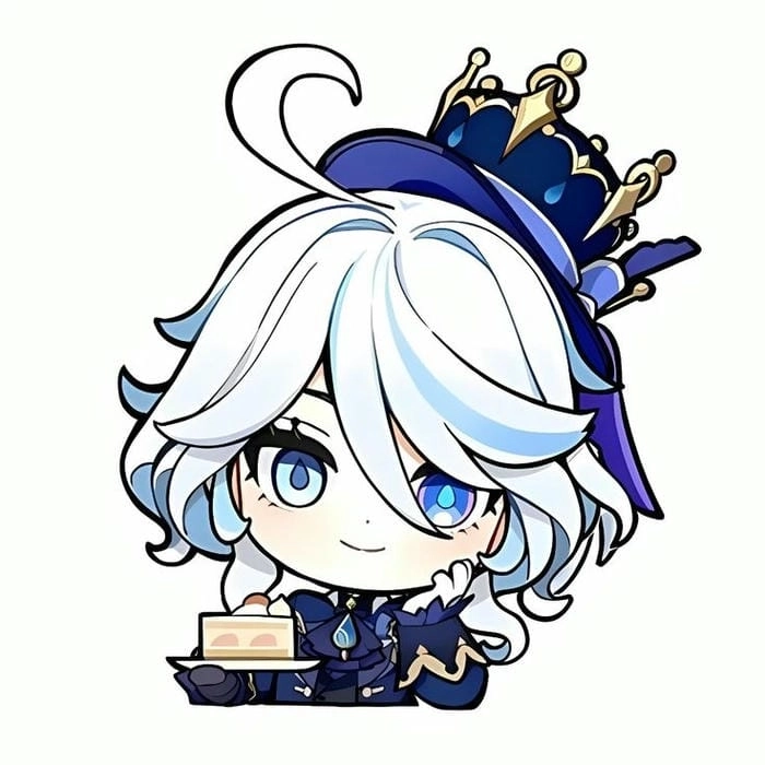 Furina chibi meme hình ảnh hài hước khiến bạn cười