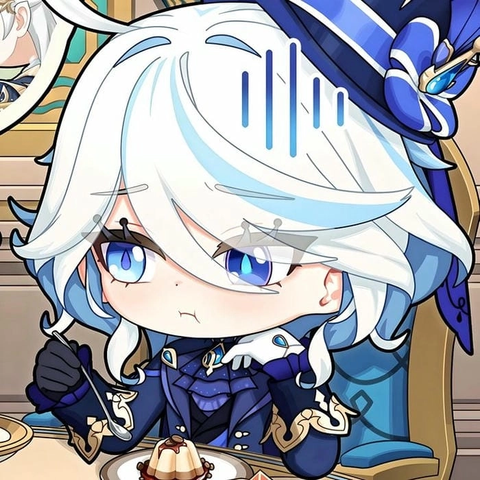 Furina chibi cute nét vẽ khiến bạn tan chảy