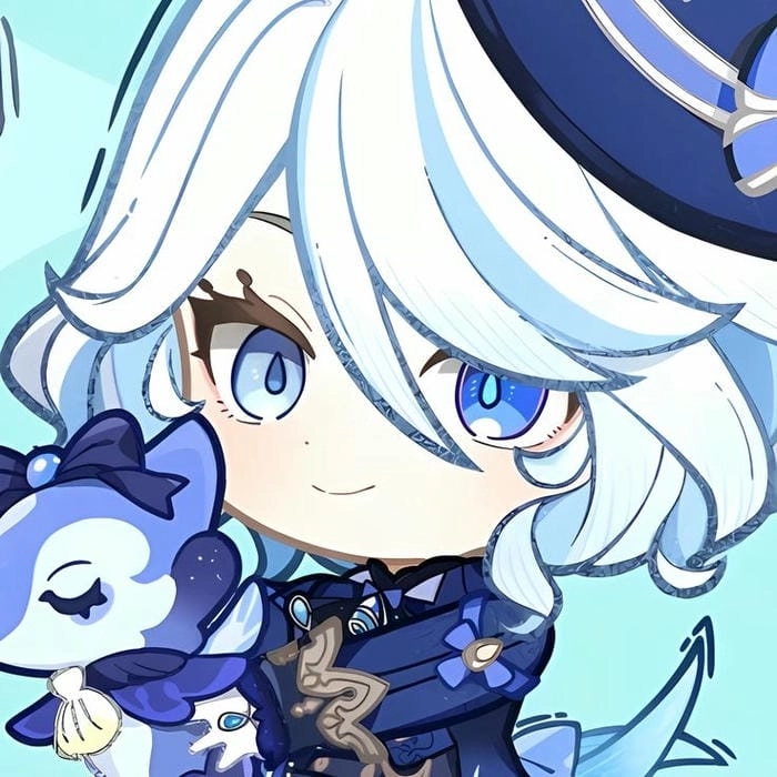 Furina chibi transparent png chất lượng cao tải ngay