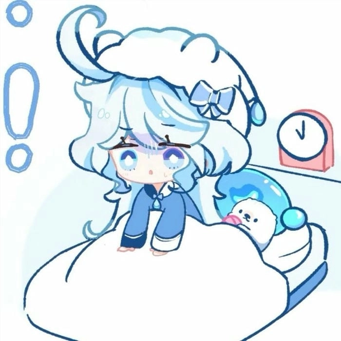 Furina chibi transparent hình ảnh trong suốt siêu đẹp