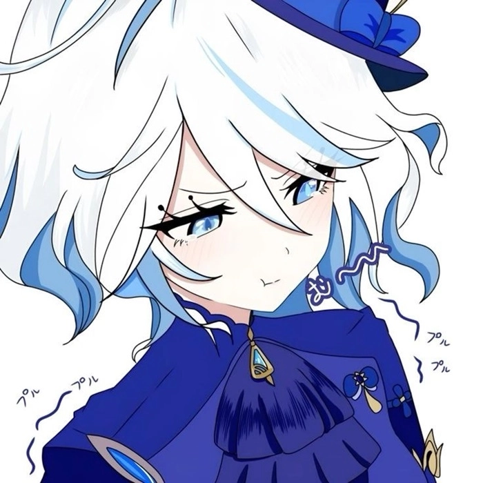 Furina chibi gif hình động dễ thương cho mọi fan