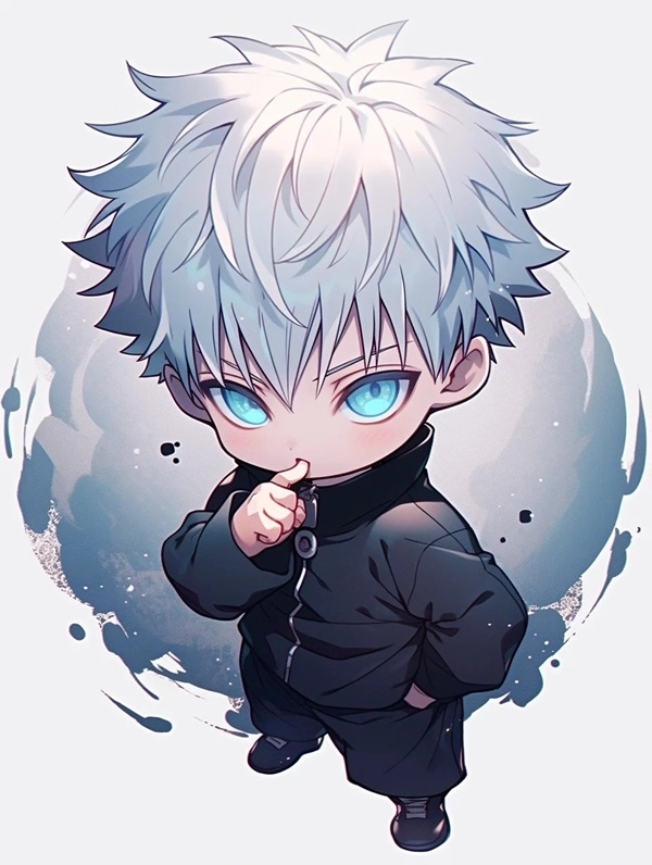Gojo chibi meme hài hước từ Jujutsu Kaisen viral mạng 
