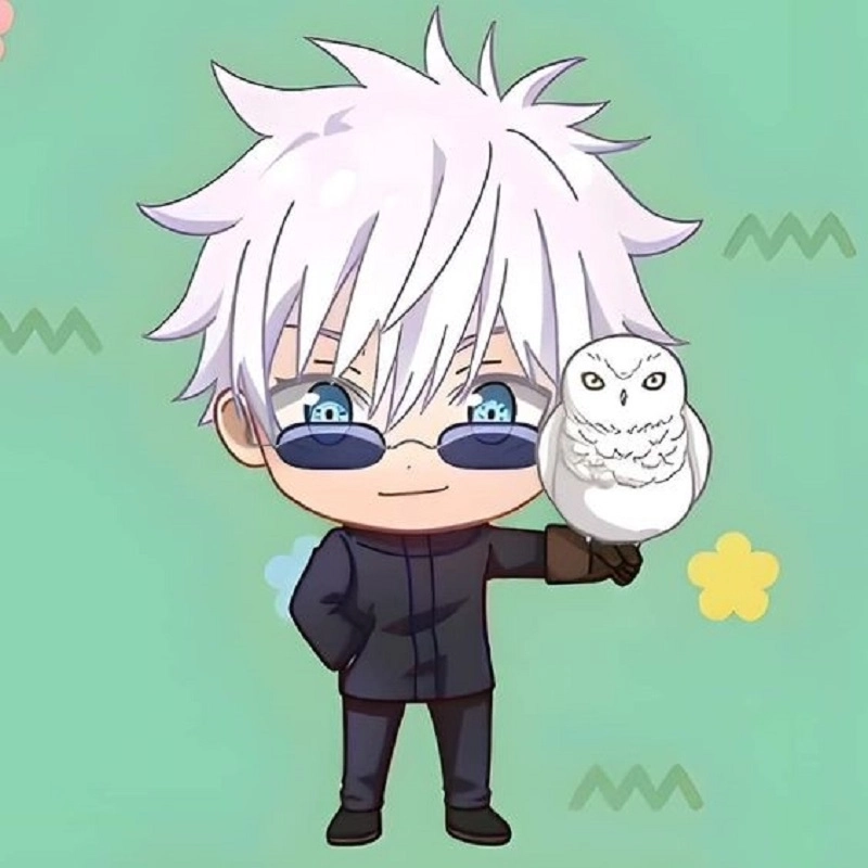 Thầy Gojo chibi phiên bản mini giáo viên Jujutsu Kaisen 
