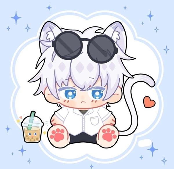 Gojo chibi cute mắt xanh bịt mắt phong cách Jujutsu Kaisen 