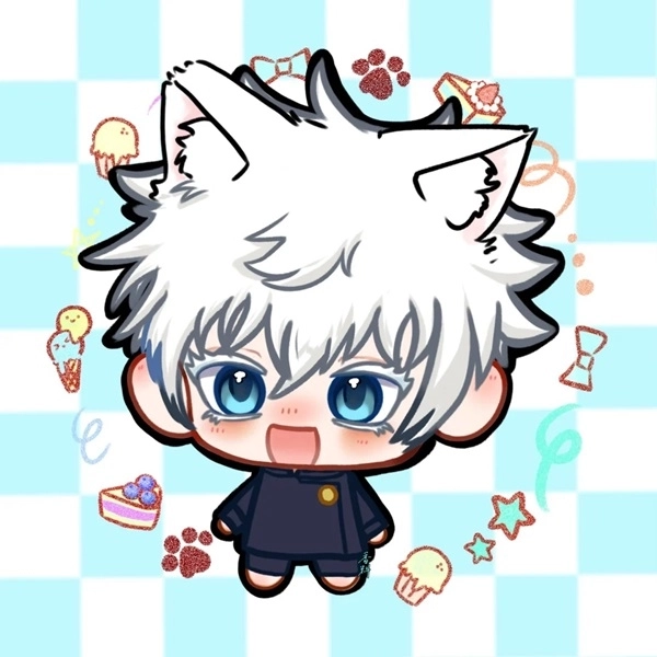 Geto x Gojo chibi cặp đôi bạn thân Jujutsu Kaisen dễ thương 