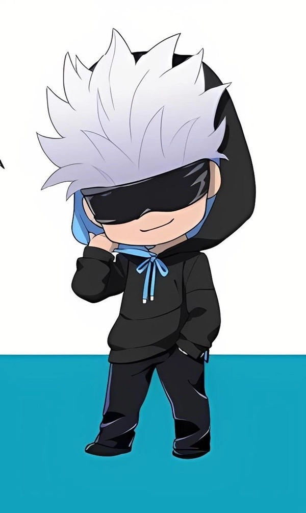 Gojo chibi art tranh vẽ nghệ thuật từ Jujutsu Kaisen 