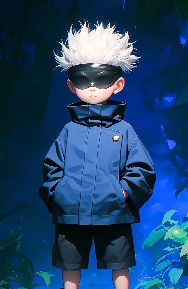 Vẽ Gojo chibi ngầu phong cách mạnh mẽ Jujutsu Kaisen 