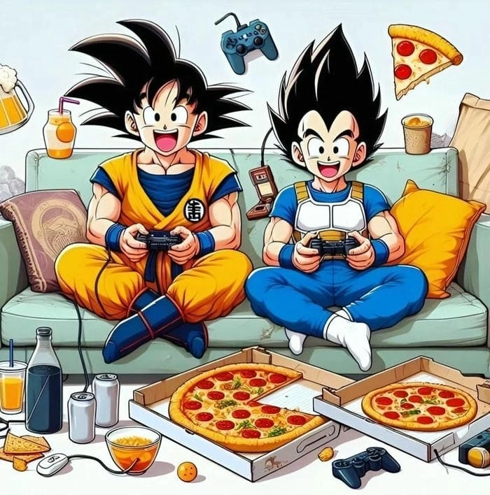 Hình nền Goku chibi cho điện thoại phong cách vui nhộn 