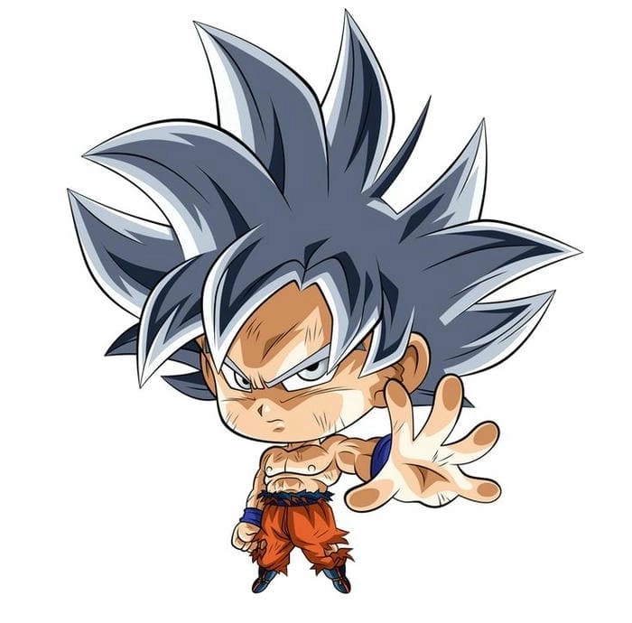 Mô hình Goku chibi phong cách minh họa đáng yêu 