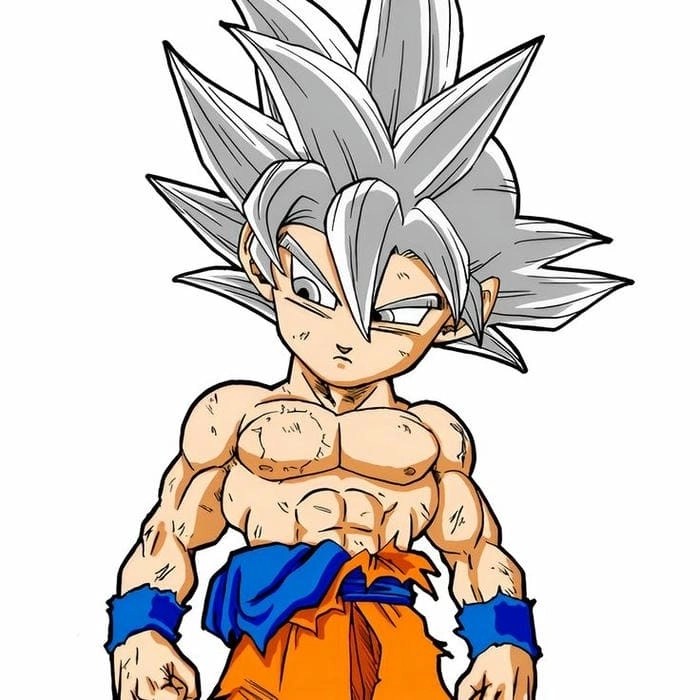 Black Goku chibi phong cách ngầu đáng yêu 