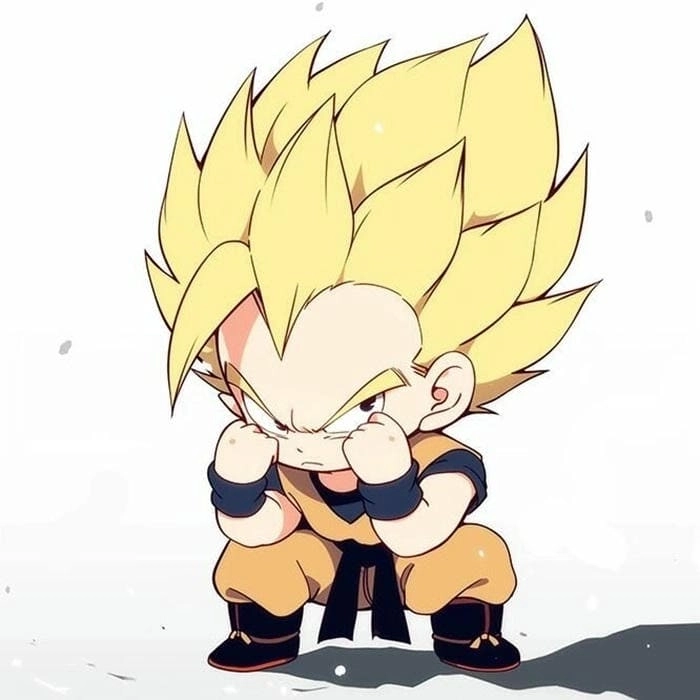 Cách vẽ Goku chibi hướng dẫn đơn giản dễ thương 
