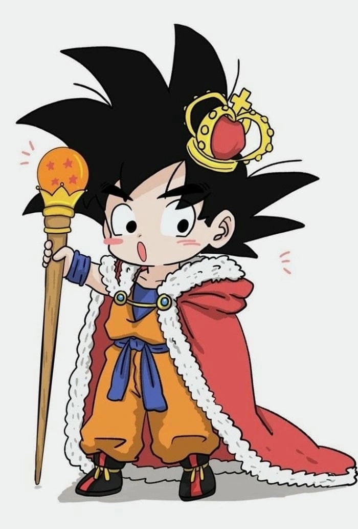 Dragon Ball Z Goku chibi nét vẽ ngộ nghĩnh vui nhộn 