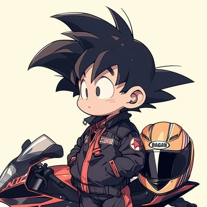 Dragon Ball Goku chibi nét vẽ ngộ nghĩnh dễ thương 