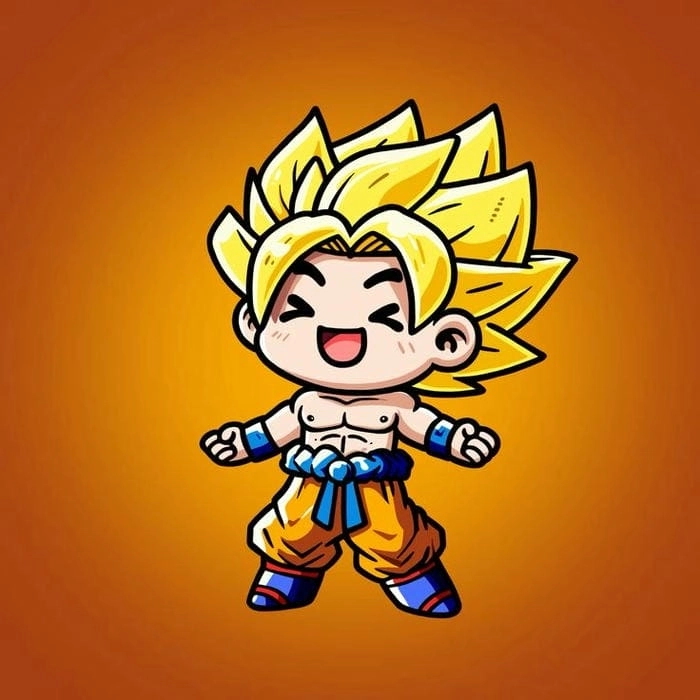 Goku chibi drawing hướng dẫn vẽ phong cách dễ thương 