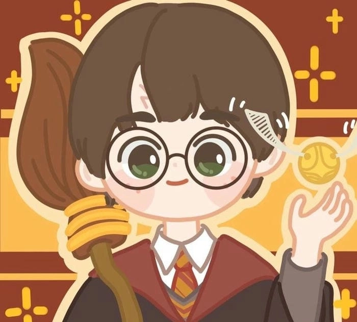Harry Potter chibi cute nét vẽ ngộ nghĩnh đáng yêu 