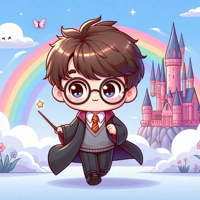 Vẽ Harry Potter chibi hướng dẫn chi tiết dễ thương 