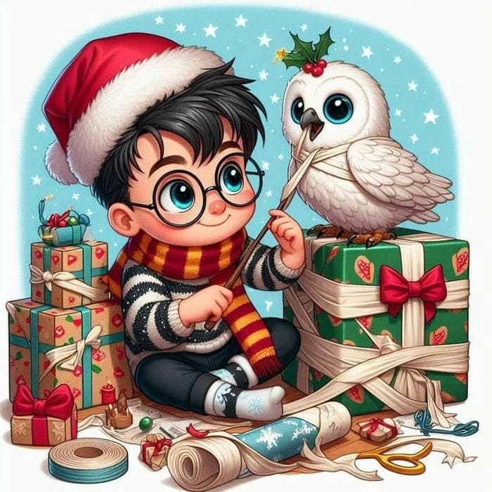 Harry Potter chibi background cho máy tính dễ thương 
