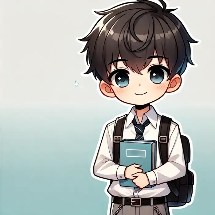 Avatar anime nam cute chibi phong cách Nhật Bản 